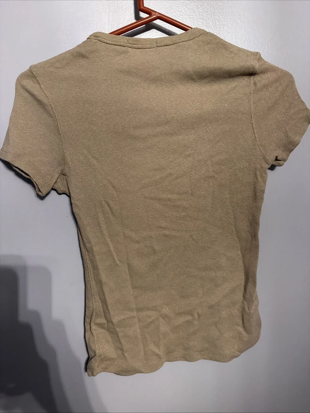 Buck Mason Women’s Small Driftwood Heirloom Rib S/S Tee
